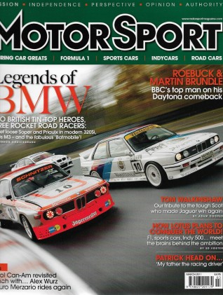 MOTOR SPORT 2011 MAR - BMW Spcl, MERZARIO, WALKINSHAW, GANASSI